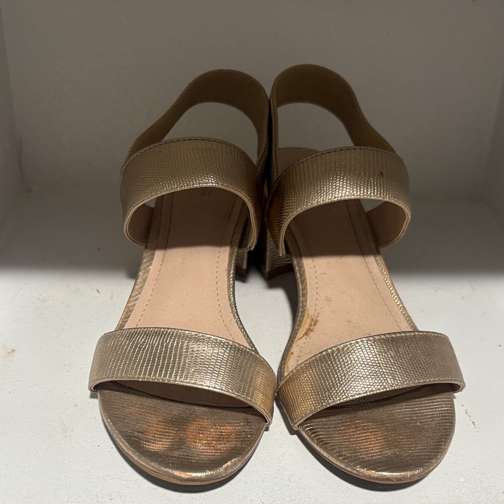 H&M Shimmering Gold Sandals